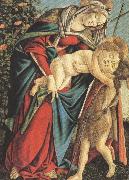 Madonna and Child with the Young St john or Madonna of the Rose Garden (mk36) Sandro Botticelli